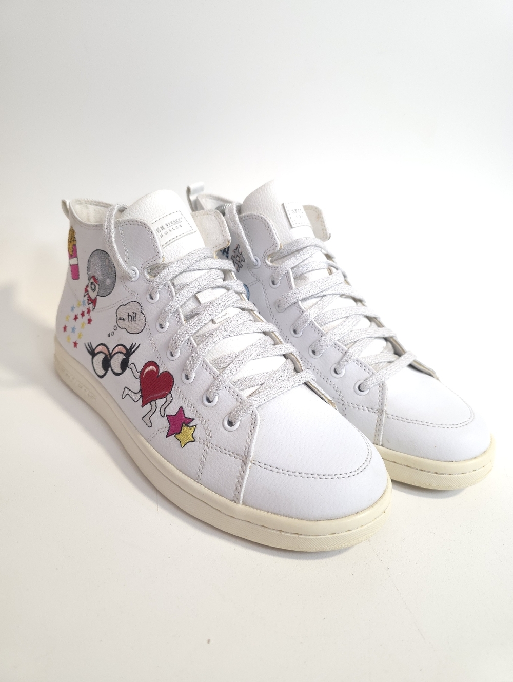 Skechers Womens Street Omne So LA High Top Sneakers Shoes White Leather Size 8.5